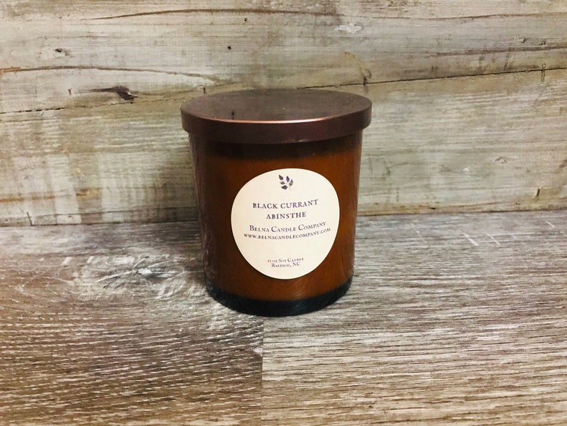 Black Currant Absinthe Soy Candle, Fall Candles,Birthday Gift,Holiday Candle Gift, Gifts for Him,Housewarming Gift,Black Owned Candles image 1