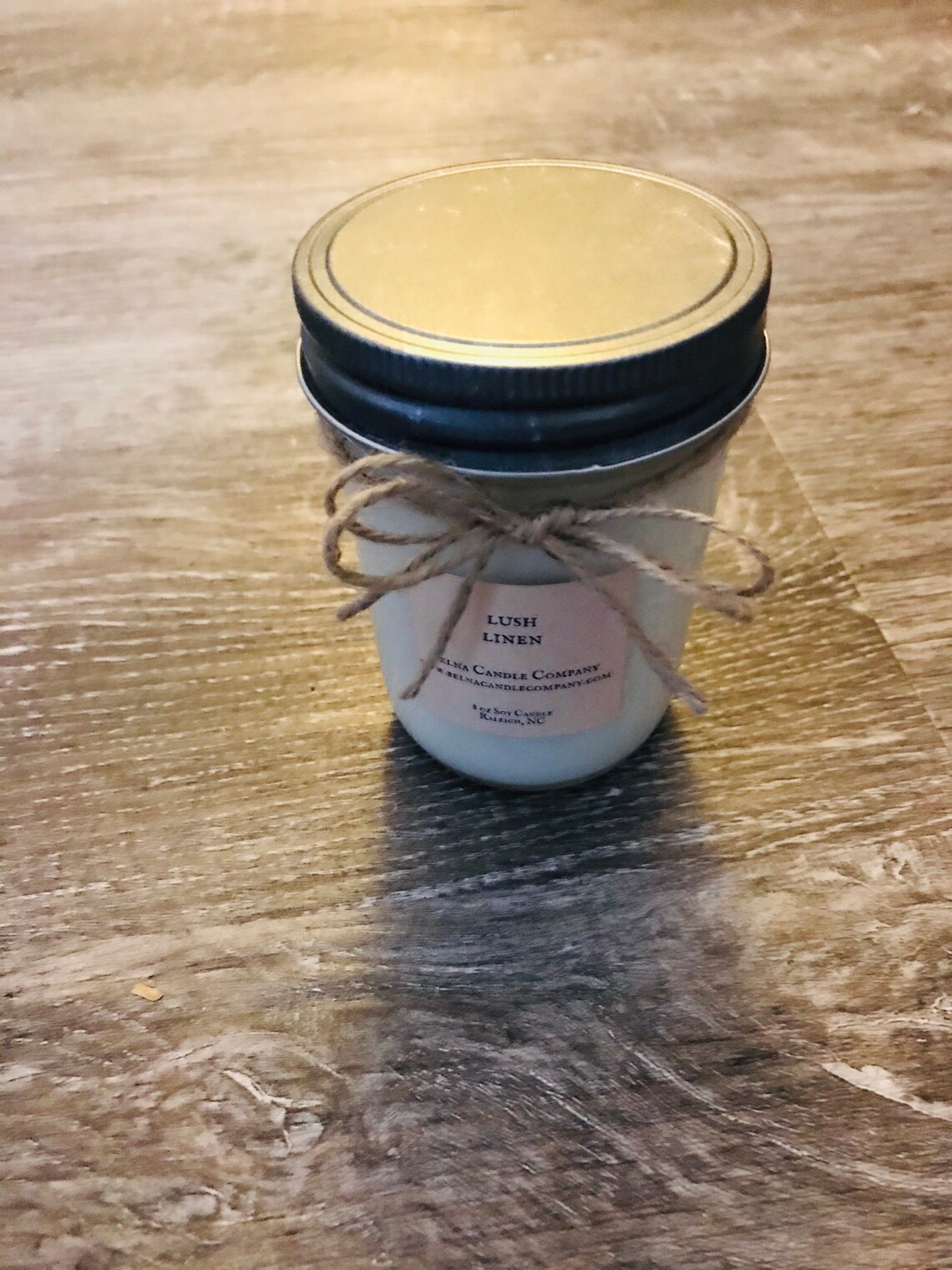 Lush Linen Hand Poured Candle Scented Candles Odor Etsy