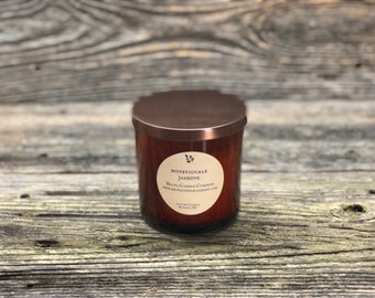 Honeysuckle Jasmine Soy Candle,Meditation Candle,Graduation Gift,Gifts for Her, Yoga Candle, Wedding Gift, Spa Candle,Black Owned Business