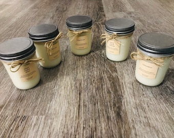 Choose Five Soy Candles,Birthday Gifts,SoyCandles,Candle Gift Set,Bulk Candles,Candle Gift Sets,Gift for Her,Graduation Gift,