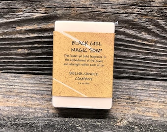 Black Girl Magic Handmade Soaps, Birthday Gift for Her, Bridal Gift,Gift for Her, Goat's Milk Soaps,Self Care Kit, Relaxation Gift, Bar Soap