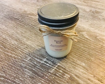 English Rose Soy Candle,Rose Garden,Handmade Candle,Self Care Gift,Comfort Package,8oz Mason Jar Candle,Vegan Candle,Wedding Favour,Cheer Up