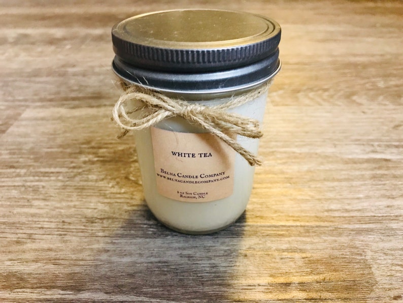 White Tea Soy Candle Natural Soy Candle Gift for Dad Spa Etsy