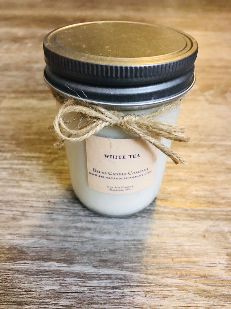 White Tea Soy Candle Natural Soy Candle Gift for Dad Spa Etsy