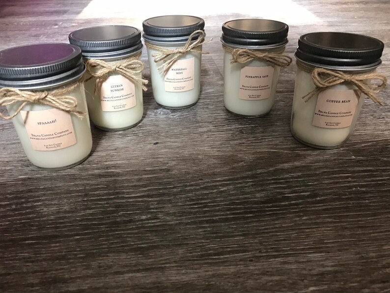 Bulk 8 Oz. Soy Candle Setsbirthday Giftssoy Candles Bulk Etsy