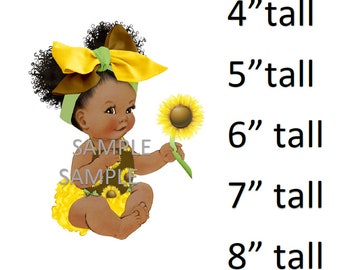 Free Free 122 Sunflower Afro Puff Baby Clipart SVG PNG EPS DXF File