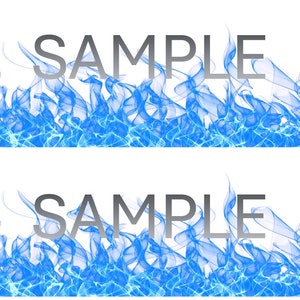 Blue FIRE EDIBLE image Cake Decorations FIRE cake stripes  High Quality Icing sheet fire edible image Fire Flames  Image