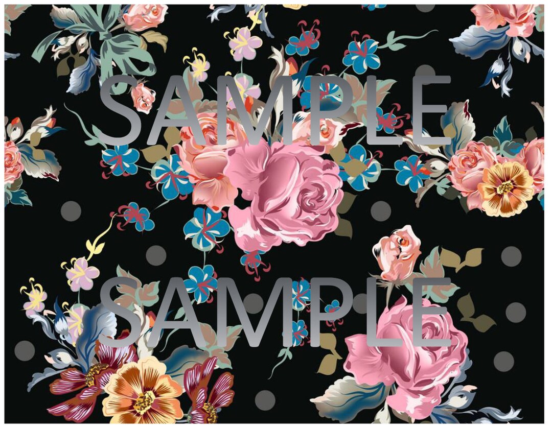 Flowers Edible Cake Wrap, Floral Pattern Edible Cake Wrap, High Quality ...