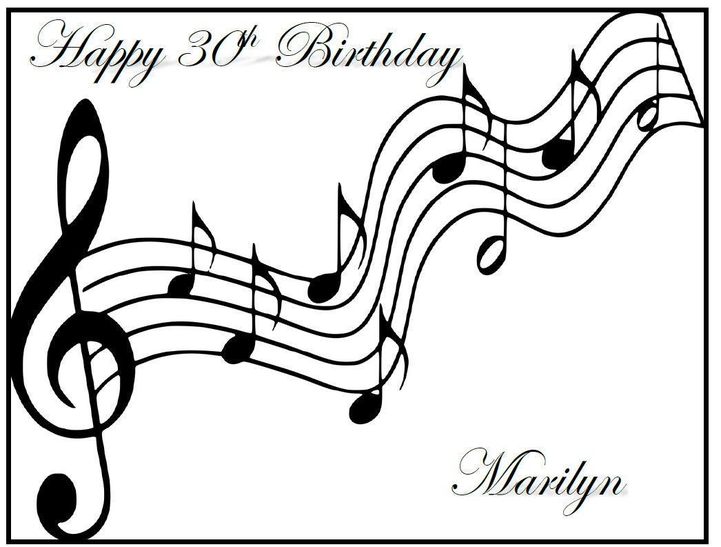 EDIBLE Music Notes Strips for Cake Music Notes Cake Wraps Etsy