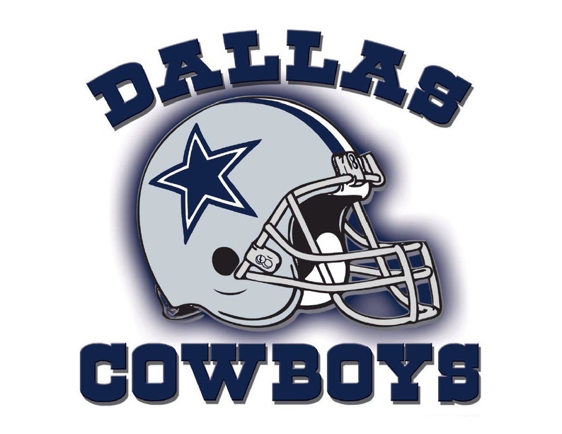 Dallas Cowboys Cake Topper Dallas Cowboys Cupcake Toppers Etsy