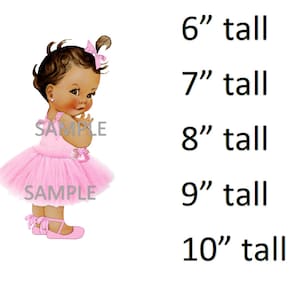 Candy Pink Tulle Party Dress Ankle Ribbon Shoe edible baby image baby shower Icing Sheet cake decoration Cupcake Toppers