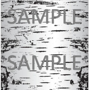 Edible White Birch Bark Tree Cake toppers Cake Rings Wraps wedding pictures Icing  frosting paper images sides around Edible Images