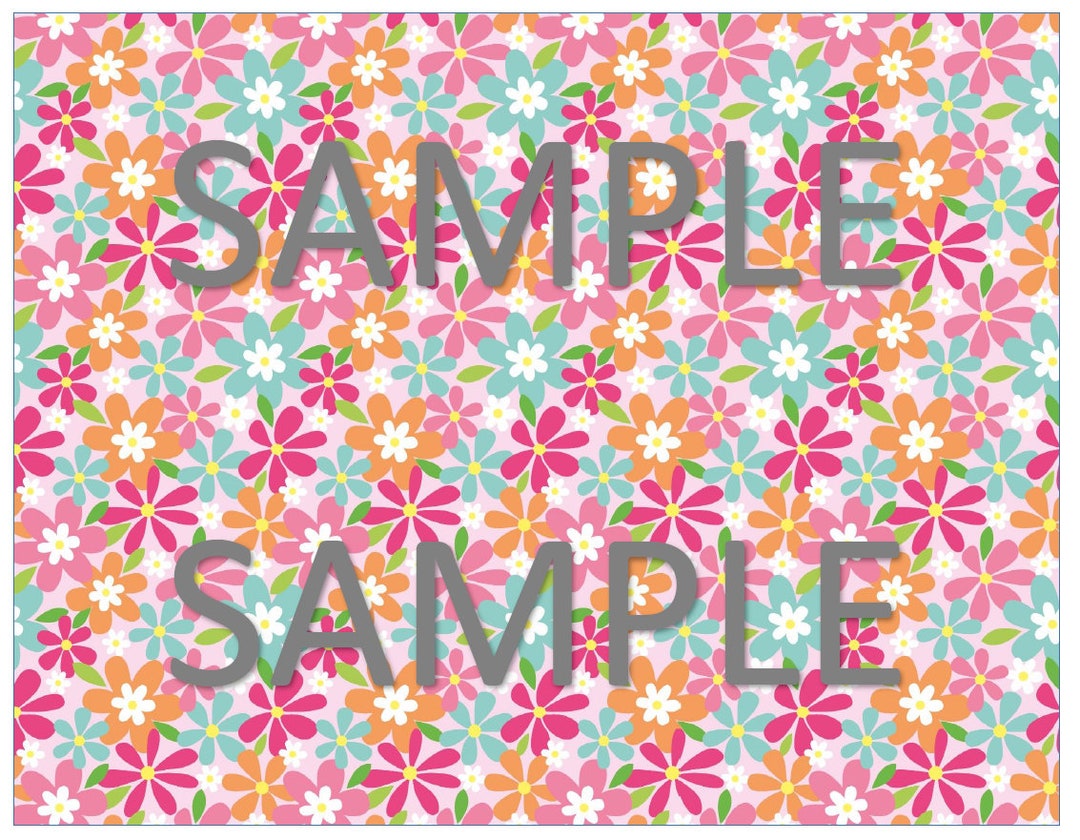 Flowers Edible Cake Wrap, Floral Pattern Edible Cake Wrap, High Quality ...