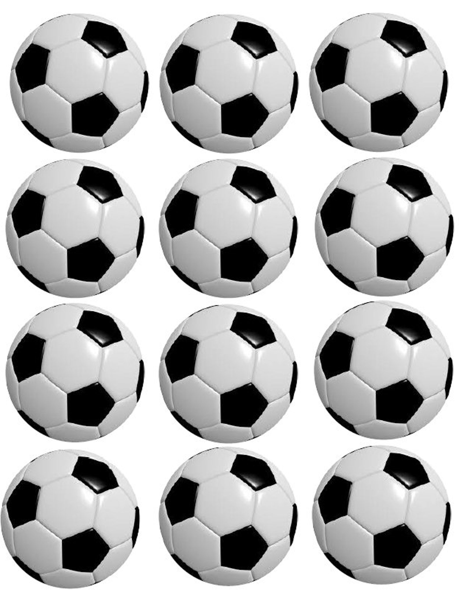 SOCCER Cupcake Topper Image Boys SOCCER Cake Decoration Etsy
