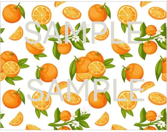 ORANGES EDIBLE image Cake Decorations  Oranges cake stripes  High Quality Icing sheet Orange edible image