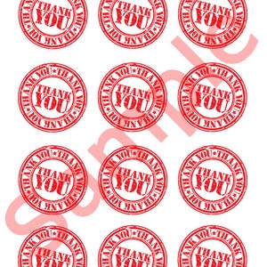 Thank you Much Appreciation Edible Cupcake Toppers Icing Sheets