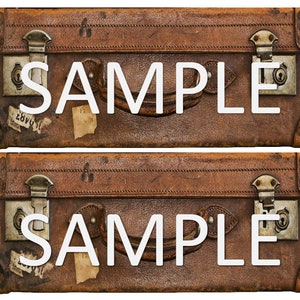 Luggage Suitcase Travel Lover Cake Icing Sheets World Map Cake Wrap Edible Image