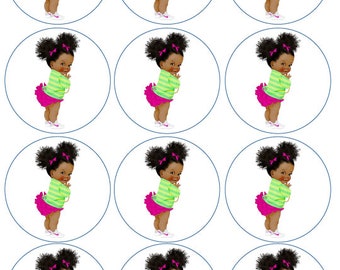 90s Hip Hop Fresh Princess CUPCAKE Toppers edible Stickers Decals for Cakes Cupcakes Cookies Fresh Baby Shower Party Edible Icing Sheets