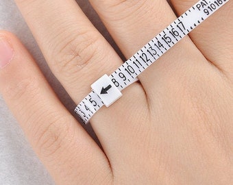 Ring Size Chart Ring Sizer Travel Size Adjustable Ring Sizer Ring Size Gauge,Ring Gauge,Size Gauge