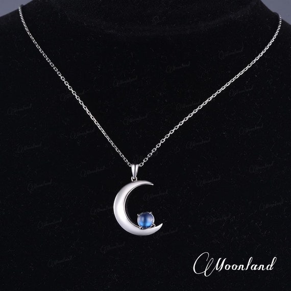 Ciondolo - Collana in pietra di luna artificiale