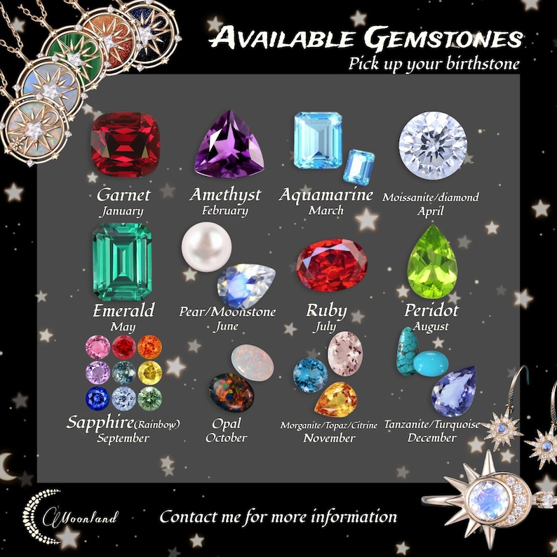 6 mm Sun Star Couple Ring Set Geelgoud Vintage Oranje Saffier Moissaniet Blauw Zandsteen Sierlijk Emaille Celestial Sieraden Verjaardagscadeau afbeelding 12