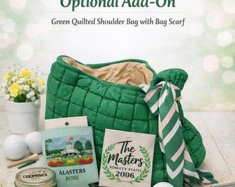 Masters Party Swag Basket, Augusta Inspired Golf Gift Set, Viewing Party Supplies