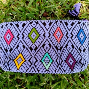 Wallet purse, Coin Purse, up mini bag, Mini Bag, Guatemalan purse, Multicolored bag. wallet with zipper