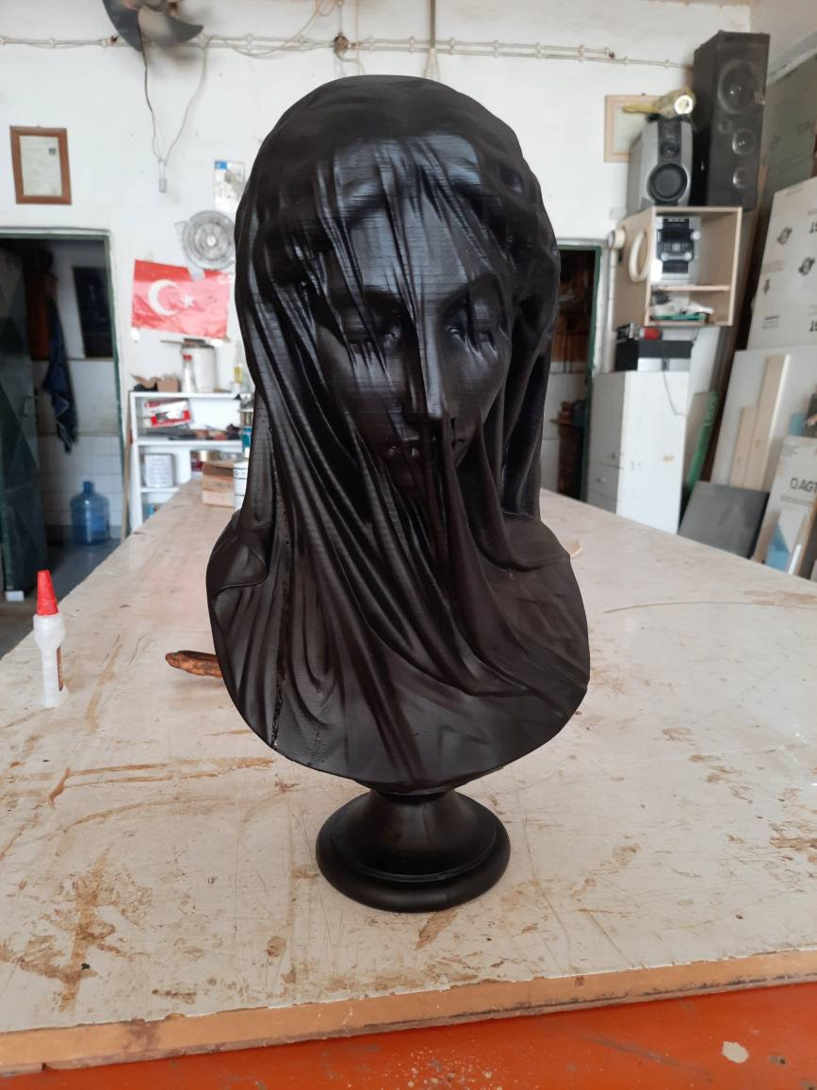 Veiled lady virgin mary statue customizable veiled virgin | Etsy