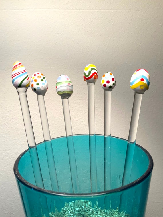Easter Egg stir stix swizzle sticks stir sticks Etsy