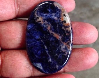 Wholesale Lot Natural Sodalite Half Moons Cabochon,5Pcs,Sodalite Gemstone,Crescent Moons,Blue Sodalite Moons,Loose Jewelry Making Gemstone,