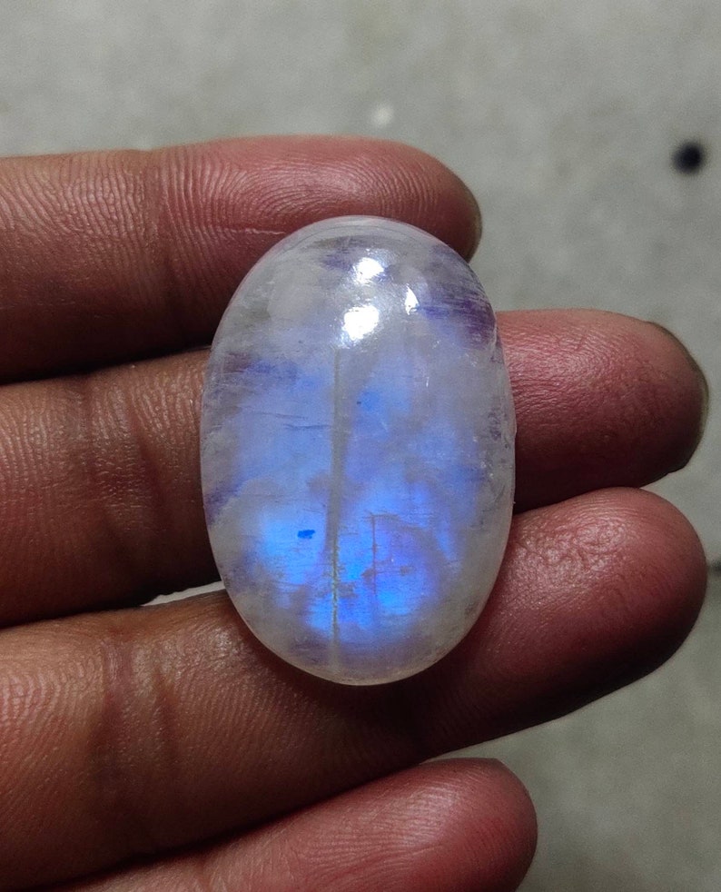 Natural Rainbow Moonstone cabochons,33x22mm,46.90cts....#2827