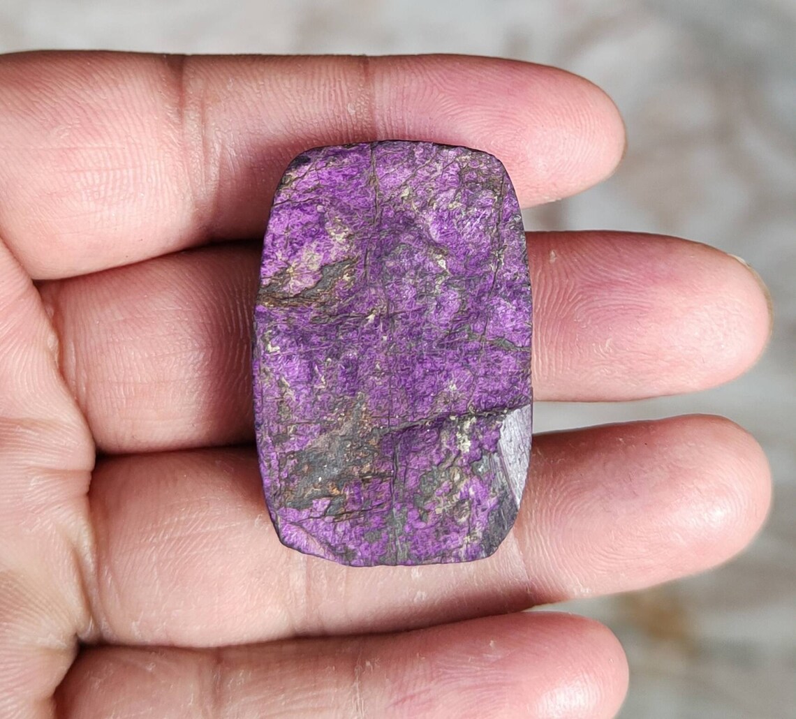 Natural Purpurite Druzy Gemstone Top Quality Purpurite Druzy Etsy UK