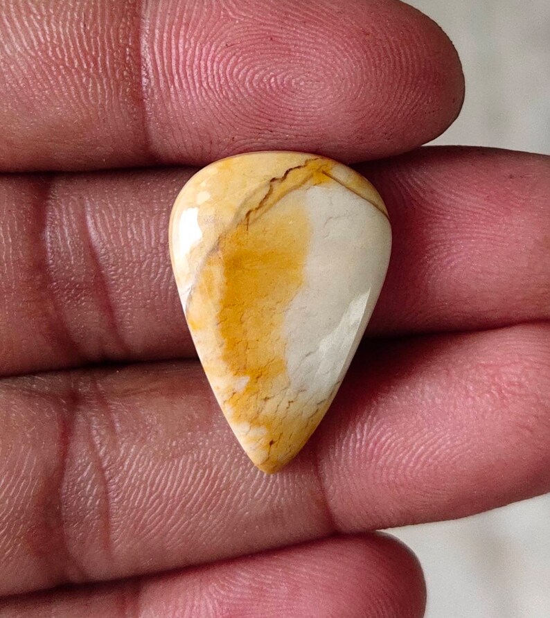 Natural Brecciated mookite jasper cabochons,24x16mm,8.55cts....#902