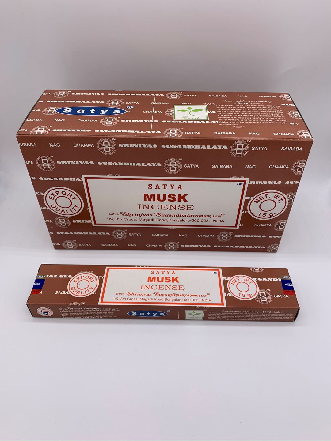 Satya Nag Champa Musk Incense Sticks 15 Gram Box Bulk Etsy