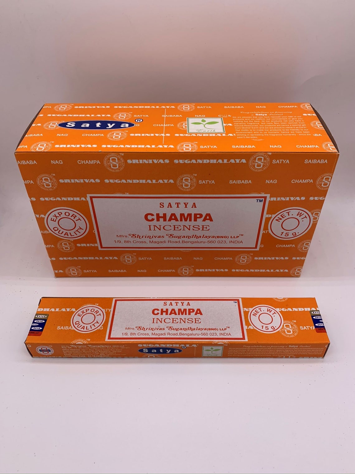 Satya Nag Champa Champa Incense Sticks 15 Gram Box Bulk Etsy