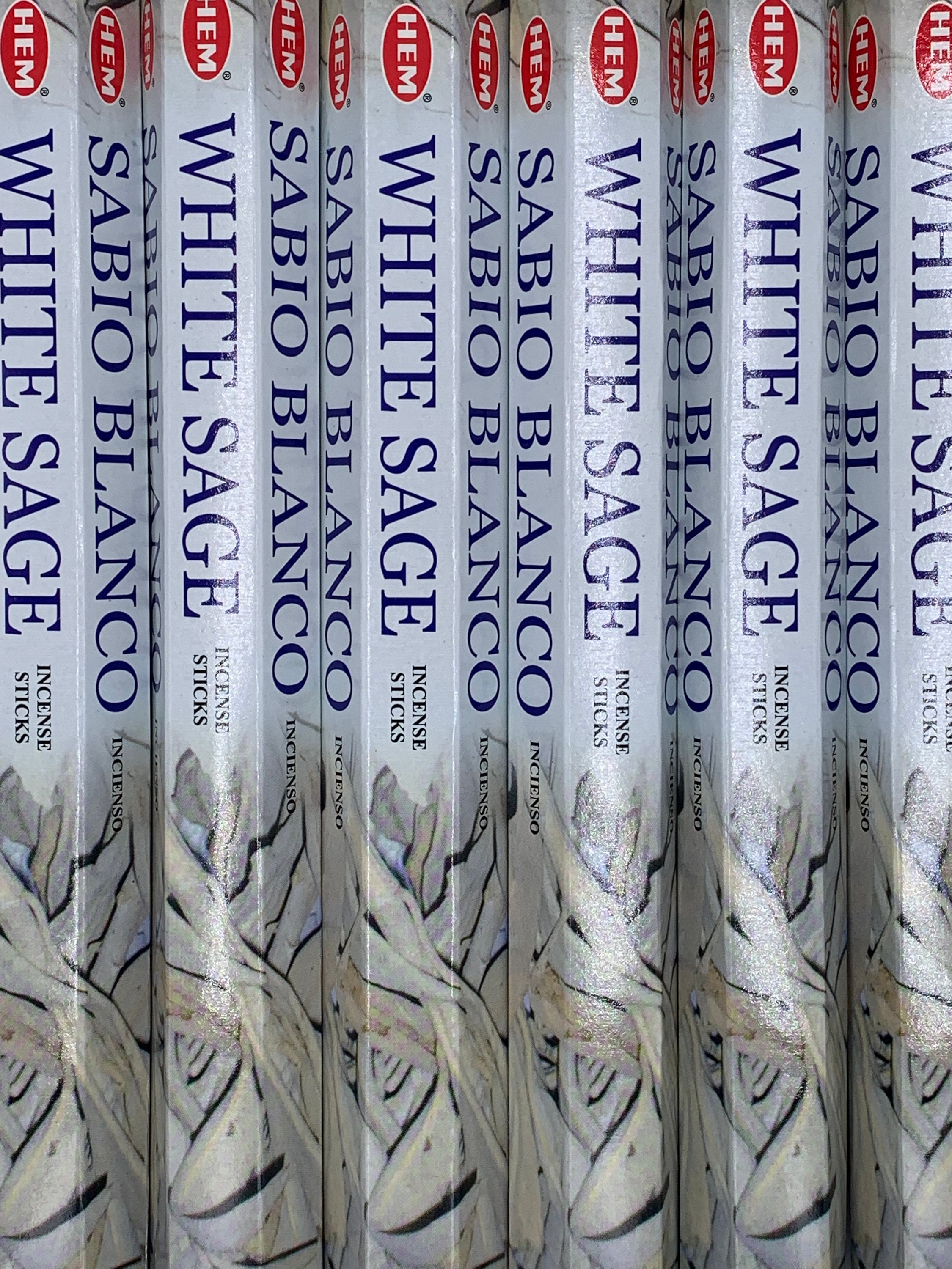 Hem White Sage Incense Sticks 20,40,60,80,100 or 120 Sticks Bulk Whol…