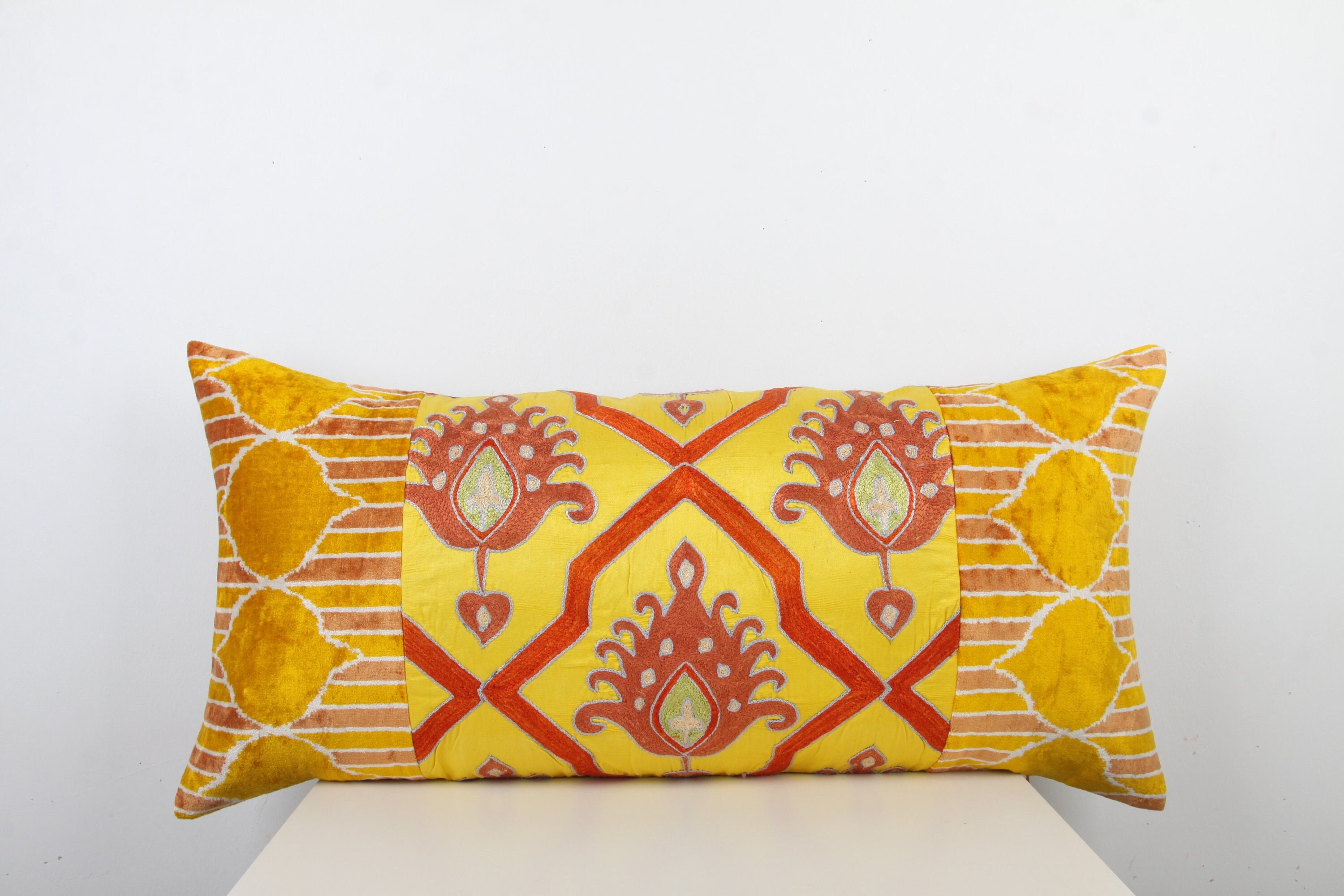 Ethnic Suzani Pillows Indian Outdoor Cushion Cover Vintage Home Decor Boho Throw