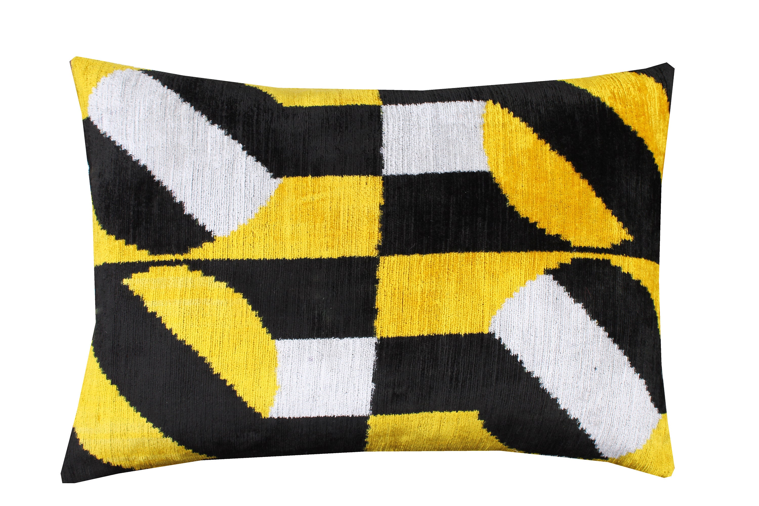 40x60 cm Velvet Ikat Pillow Cushion Cover Green Black Pillow Case 16"x24" 40x60 cm Velvet Ikat Pillow Cushion Cover Green Black Pillow Case 16"x24"