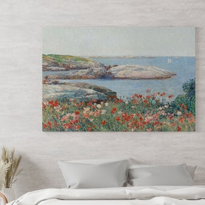 Poppies, Isles of Shoals von Childe Hassam Canvas Wall Art Print / Leinwanddruck auf Keilrahmen