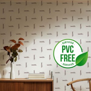 Weiß und Braun Minimalist Tapete | Ablösbare Tapete oder ungeklebte Tapete - PVC-Frei | Selbstklebende Tapete