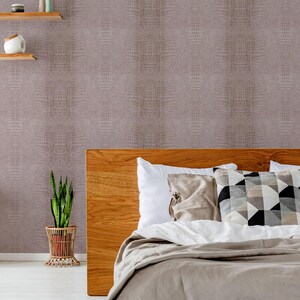 Papel pintado autoadhesivo imitación piel de cocodrilo / Papel pintado removible imitación cuero o sin adhesivo - Sin PVC / Decoración de pared con estampado animal imagen 9
