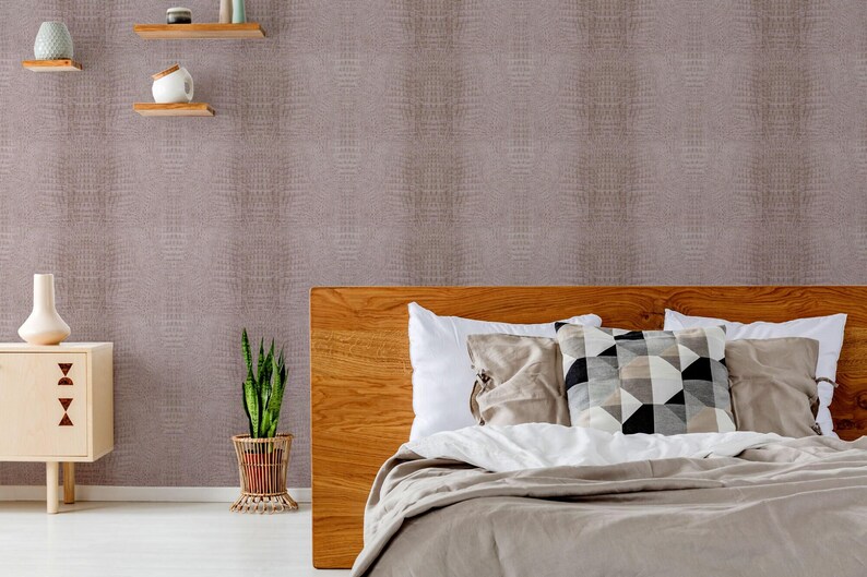 Papel pintado autoadhesivo imitación piel de cocodrilo / Papel pintado removible imitación cuero o sin adhesivo - Sin PVC / Decoración de pared con estampado animal imagen 9