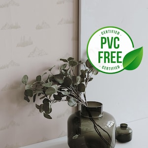 Rosa und Beige Tapete | Ablösbare Tapete oder ungeklebte Tapete - PVC-Frei | Selbstklebende Tapete