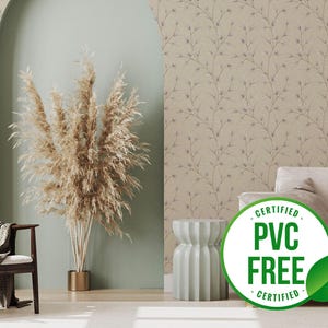 Neutrale baum Tapete | Ablösbare Tapete oder ungeklebte Tapete - PVC-Frei | Boho Seamless Selbstklebende Tapete