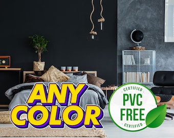 Plain colored self-adhesive wallpaper | One color Removable Peel and Stick wallpaper or Unpasted wallpaper - PVC-Free