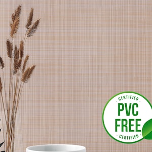 Neutrale faux Tweed Tapete | Ablösbare Tapete oder ungeklebte Tapete - PVC-Frei | Karierte Bauernhaus Selbstklebende Tapete
