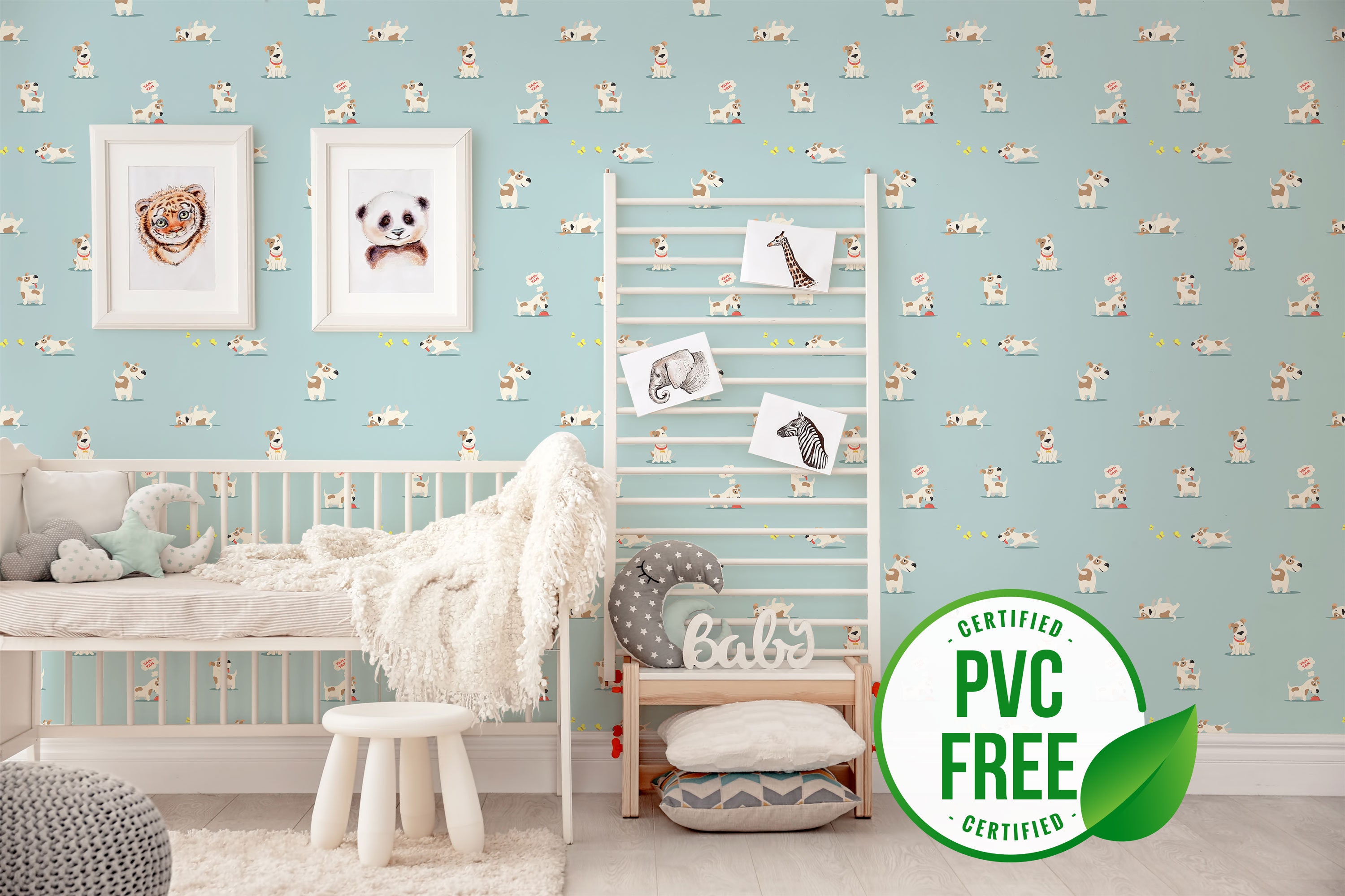 Blue Cute Puppy Wallpaper Removable Peel and Stick Wallpaper - Etsy Blue Cute Puppy Wallpaper Removable Peel and Stick Wallpaper - Etsy