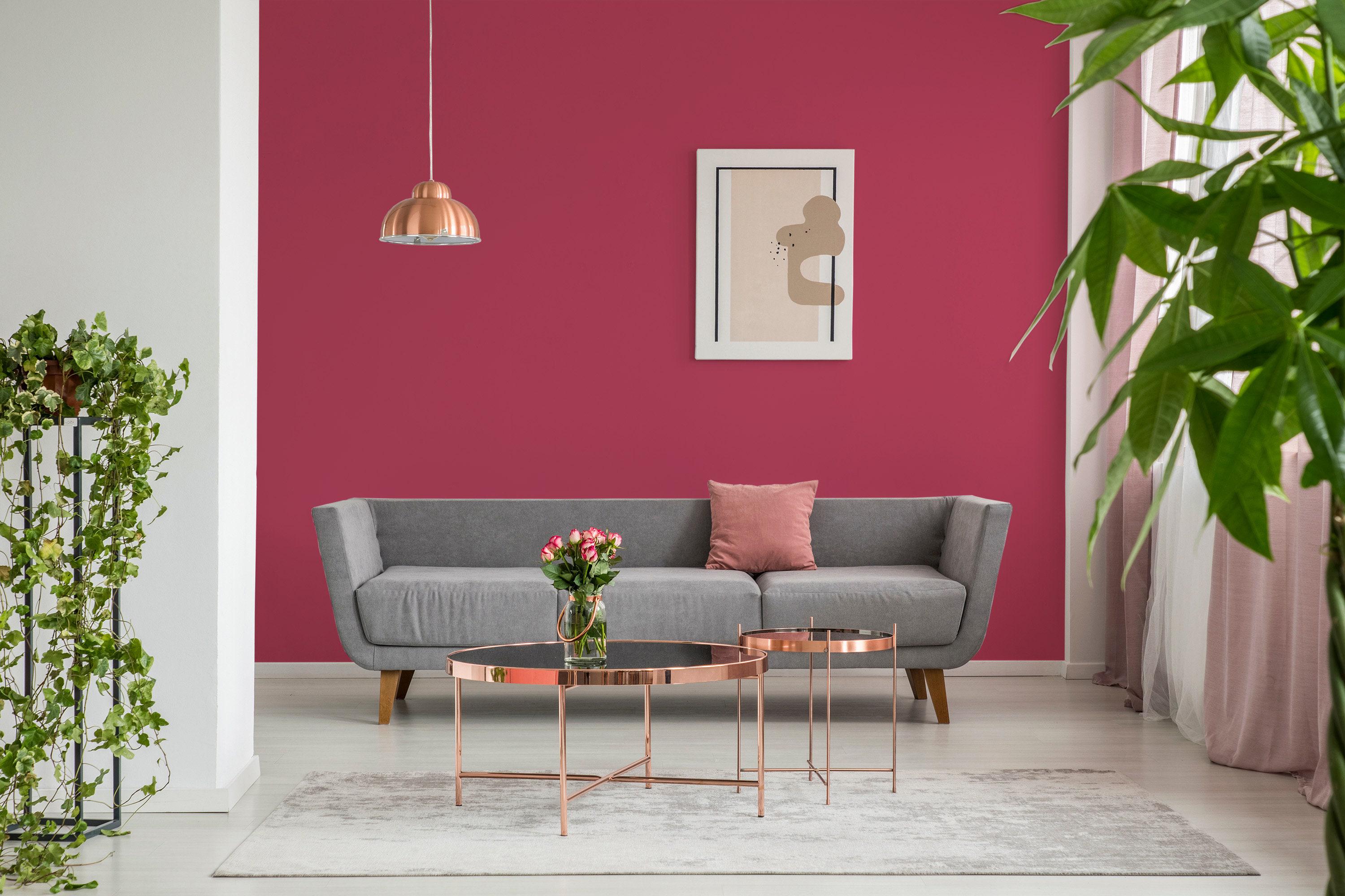 Viva Magenta Solid Color Wallpaper | Removable Peel and Stick Wallpaper ...