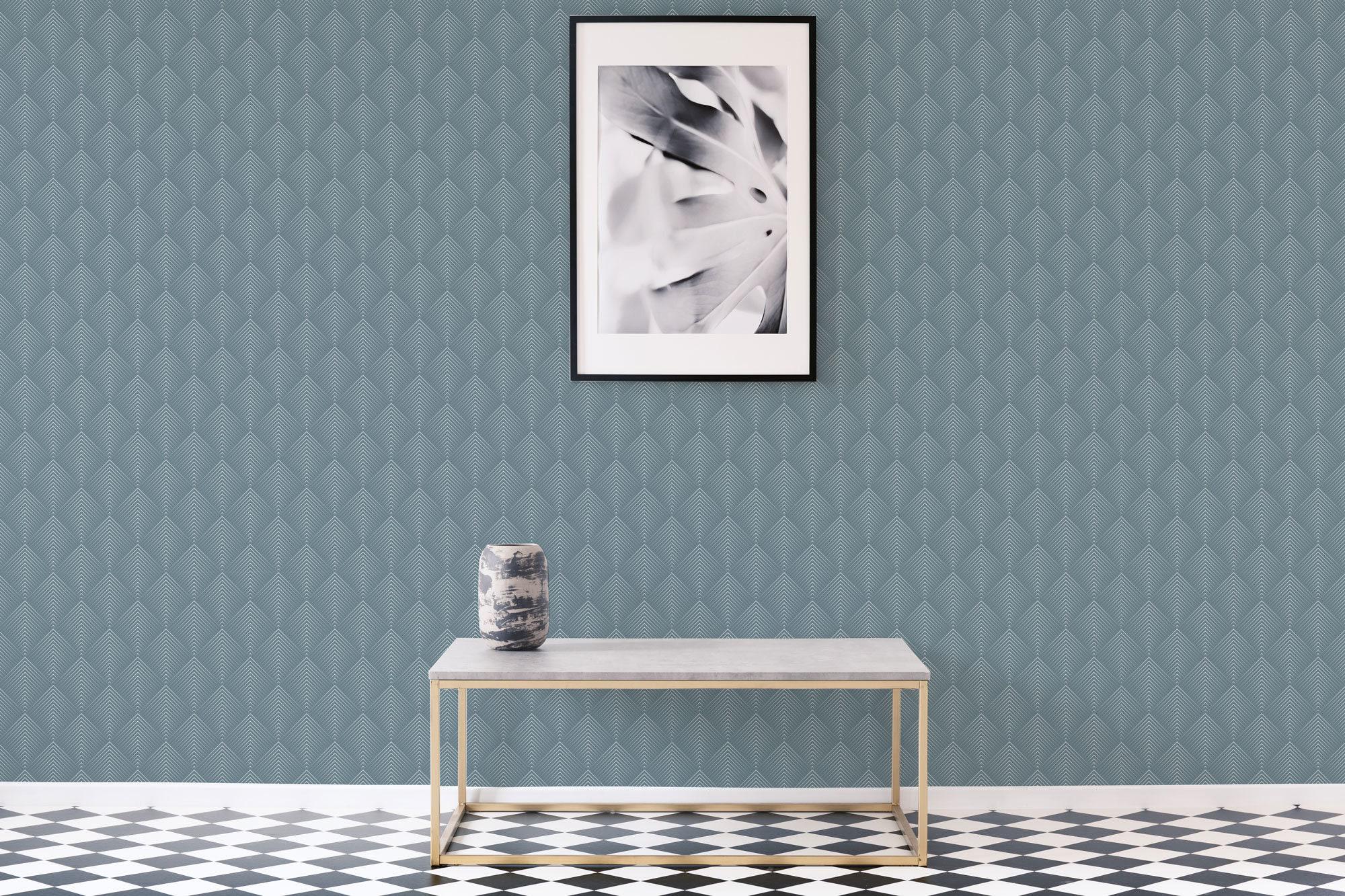 Geometric Wallpaper | Art Deco Removable Peel and Stick Wallpaper or ...