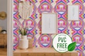 Colorful psychedelic wallpaper | Removable Peel and Stick wallpaper or Unpasted wallpaper - PVC-Free | Bold Funky Self-adhesive wallpaper product logo